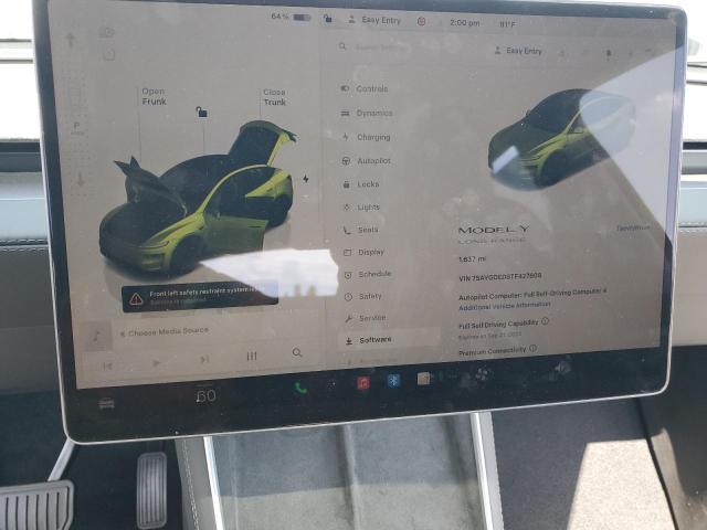 7SAYGDED8TF427808 - 2026 TESLA MODEL Y GRAY photo 9