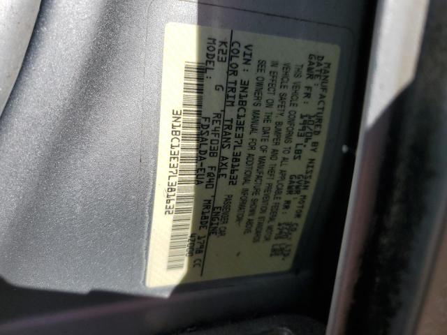 3N1BC13E37L381632 - 2007 NISSAN VERSA S Gümüş foto 13