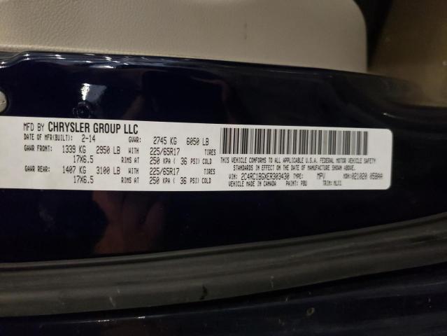 2C4RC1BGXER303430 - 2014 CHRYSLER TOWN & COU TOURING BLUE photo 13