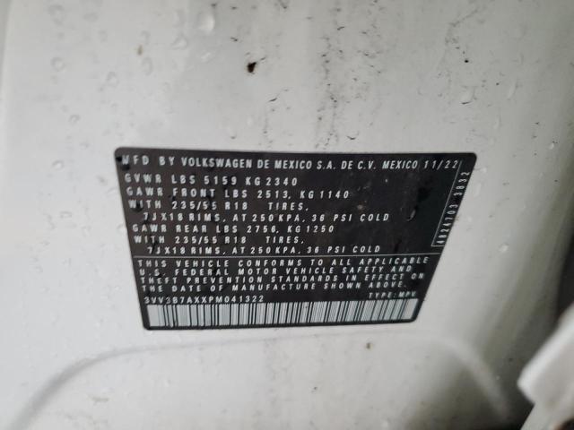 3VV3B7AXXPM041322 - 2023 VOLKSWAGEN TIGUAN SE Ağ foto 13
