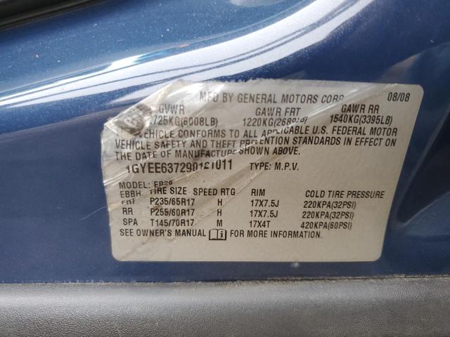 1GYEE637290121011 - 2009 CADILLAC SRX BLUE photo 12