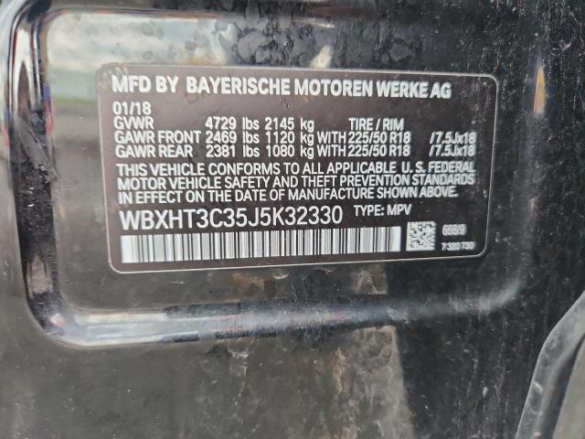 WBXHT3C35J5K32330 - 2018 BMW X1 XDRIVE28I Siyah fotoğraf 13