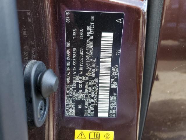 2T2BZMCA9GC041992 - 2016 LEXUS RX 350 BASE ყავისფერი ფოტო 13