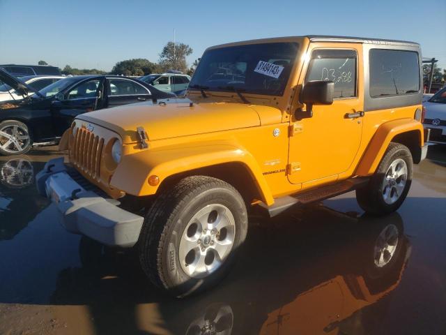 1C4AJWBG6DL516821 - 2013 JEEP WRANGLER SAHARA GOLD photo 1