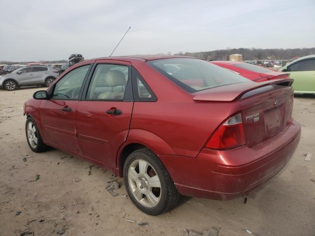 1FAHP34N05W183691 - 2005 FORD FOCUS ZX4 MAROON photo 2