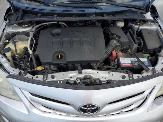 5YFBU4EEXCP045692 - 2012 TOYOTA COROLLA BASE SILVER photo 11