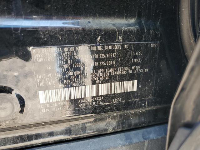 4T3MWRFV1MU035963 - 2021 TOYOTA RAV4 LE Qara foto 14