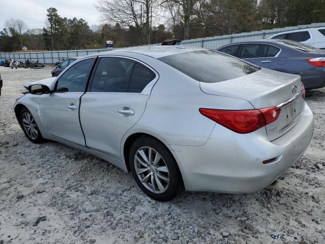 JN1BV7AR1EM681370 - 2014 INFINITI Q50 BASE SILVER photo 2