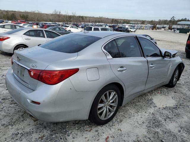 JN1BV7AR1EM681370 - 2014 INFINITI Q50 BASE SILVER photo 3