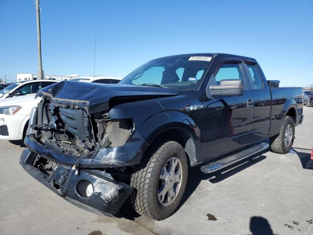 1FTRX12W59FA92033 - 2009 FORD F150 SUPER CAB BLACK photo 1