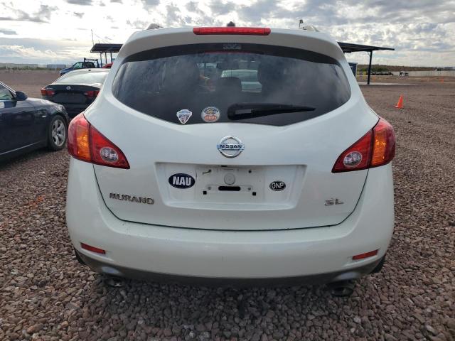 JN8AZ18U99W013349 - 2009 NISSAN MURANO S WHITE photo 6