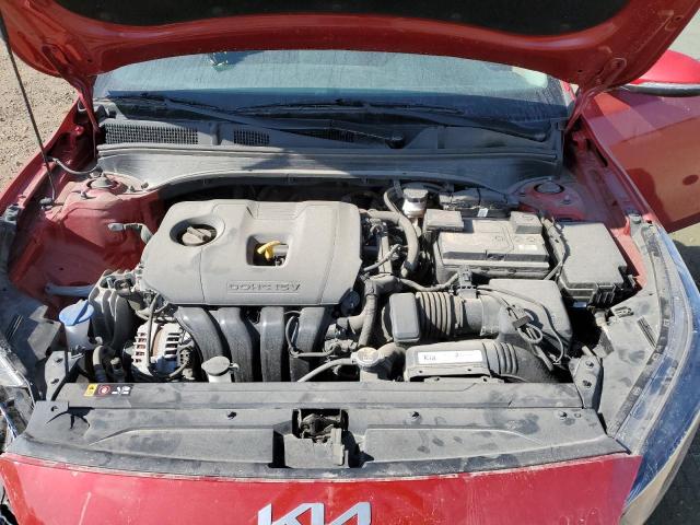 KNAF55AC0N5141451 - 2022 KIA FORTE EX წითელი ფოტო 11