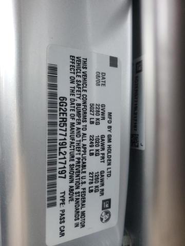 6G2ER57719L217197 - 2009 PONTIAC G8 SILVER photo 13