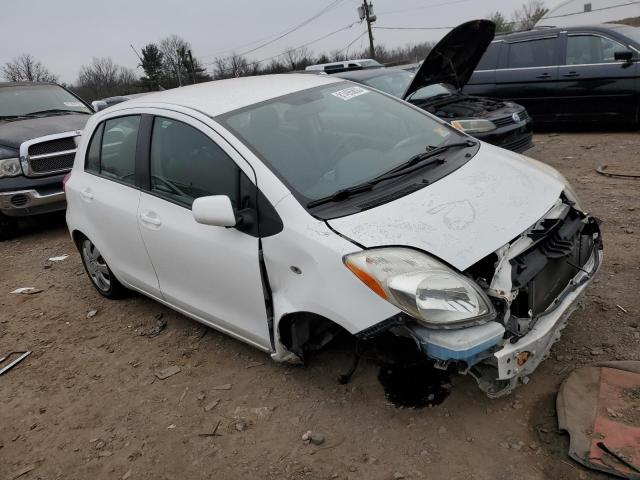 JTDKT903695239731 - 2009 TOYOTA YARIS WHITE photo 4