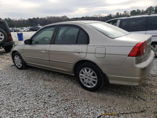 2HGES16564H537936 - 2004 HONDA CIVIC LX TAN photo 2