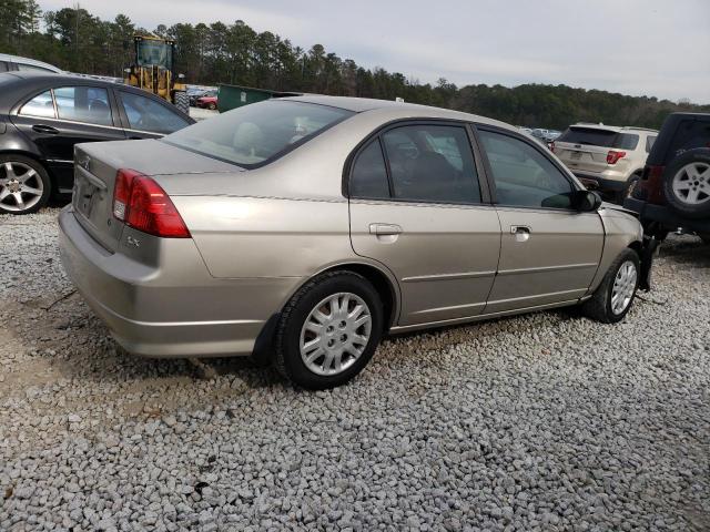 2HGES16564H537936 - 2004 HONDA CIVIC LX TAN photo 3