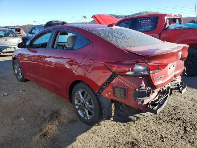 KMHD84LF3JU450832 - 2018 HYUNDAI ELANTRA SEL RED photo 2