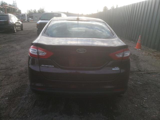 3FA6P0HR1DR299521 - 2013 FORD FUSION SE BURGUNDY photo 6