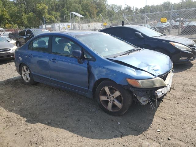 1HGFA16837L022935 - 2007 HONDA CIVIC EX BLUE photo 4