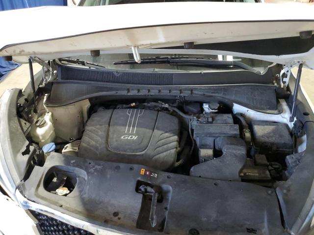 5XYPHDA53JG417021 - 2018 KIA SORENTO EX WHITE photo 12