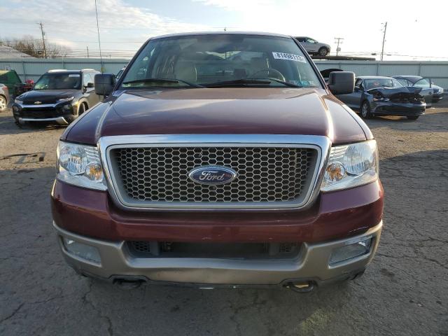 1FTPX14564NA44146 - 2004 FORD F150 MAROON photo 5