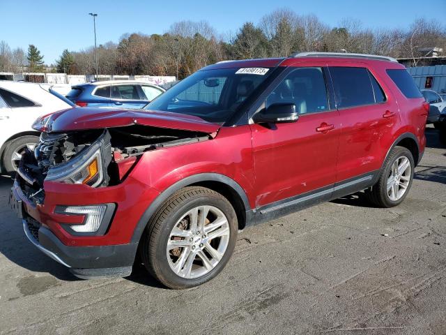 1FM5K8D81HGA00733 - 2017 FORD EXPLORER XLT RED photo 1