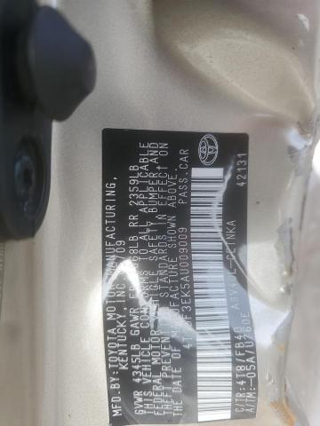 4T1BF3EK5AU009009 - 2010 TOYOTA CAMRY BASE Золотий фото 13