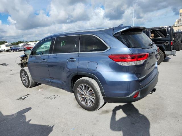5TDKZRFH0JS286060 - 2018 TOYOTA HIGHLANDER SE Niebieski zdjęcie 2