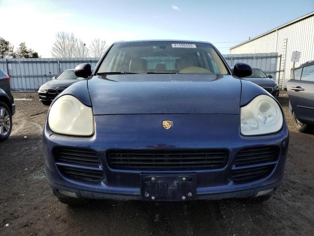 WP1AB29P34LA60349 - 2004 PORSCHE CAYENNE S BLUE photo 5