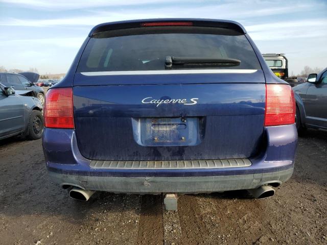 WP1AB29P34LA60349 - 2004 PORSCHE CAYENNE S BLUE photo 6