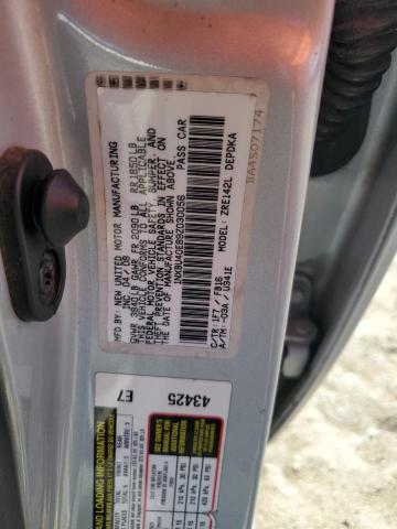 1NXBU40E89Z030056 - 2009 TOYOTA COROLLA BASE Srebrny zdjęcie 12