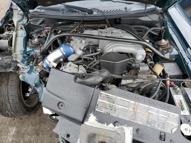 1FALP45T6SF192713 - 1995 FORD MUSTANG GT TEAL photo 11