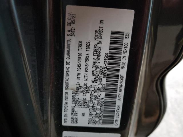 3TYSX5EN9MT008076 - 2021 TOYOTA TACOMA ACCESS CAB GRAY photo 12