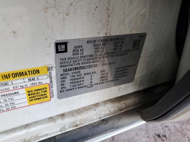 5GAKVBKD5EJ159153 - 2014 BUICK ENCLAVE BEIGE photo 13