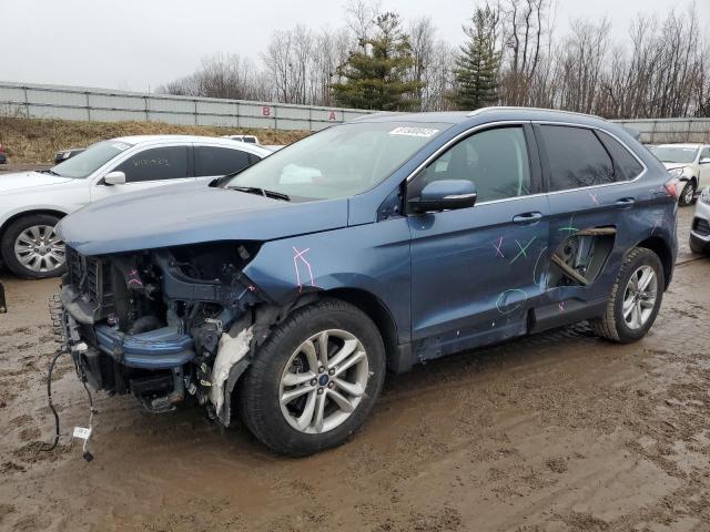 2FMPK4J95KBC34922 - 2019 FORD EDGE SEL BLUE photo 1