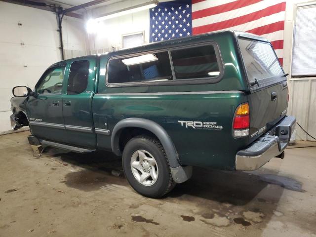 5TBBT44192S314264 - 2002 TOYOTA TUNDRA ACCESS CAB მწვანე ფოტო 2