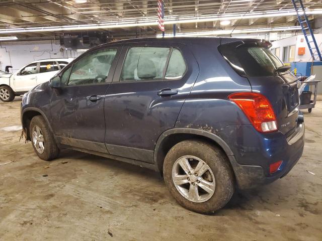 3GNCJNSBXKL272381 - 2019 CHEVROLET TRAX LS BLUE photo 2