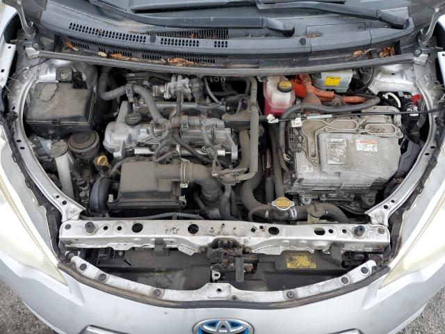 JTDKDTB38D1048710 - 2013 TOYOTA PRIUS C SILVER photo 11