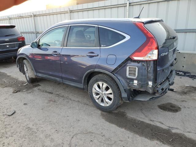 5J6RM4H79CL075779 - 2012 HONDA CR-V EXL BLUE photo 2