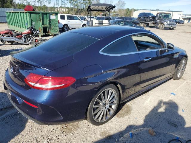 WDDWJ4JB5HF517890 - 2017 MERCEDES-BENZ C 300 BLUE photo 3