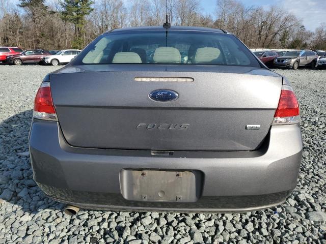 1FAHP3HN2BW151248 - 2011 FORD FOCUS SEL GRAY photo 6