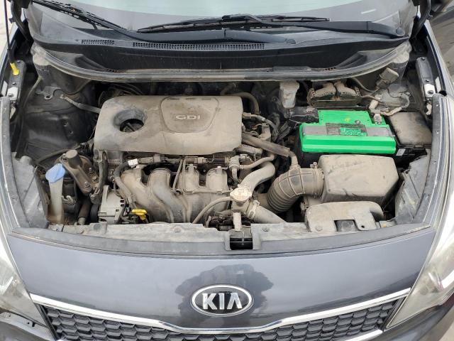 KNADN4A36G6626675 - 2016 KIA RIO EX GRAY photo 11