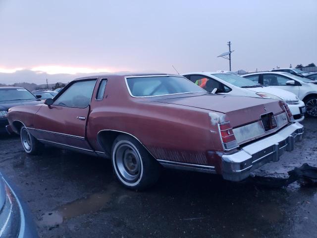 1H57L7Z437798 - 1977 CHEVROLET MONTE CARL ORANGE photo 2