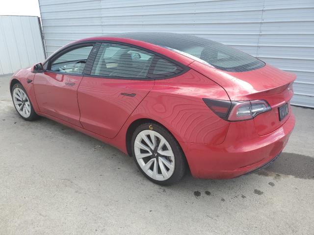 5YJ3E1EA0NF289167 - 2022 TESLA MODEL 3 红色 照片 2