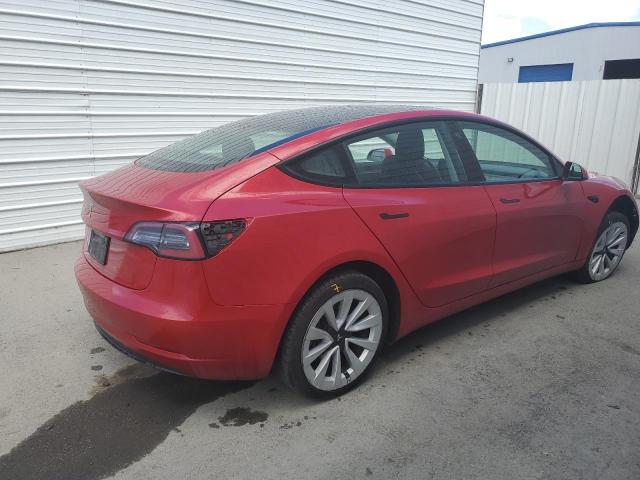 5YJ3E1EA0NF289167 - 2022 TESLA MODEL 3 红色 照片 3