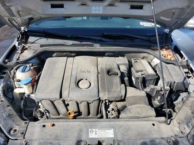 3VWLZ7AJXBM380187 - 2011 VOLKSWAGEN JETTA SEL SILVER photo 11
