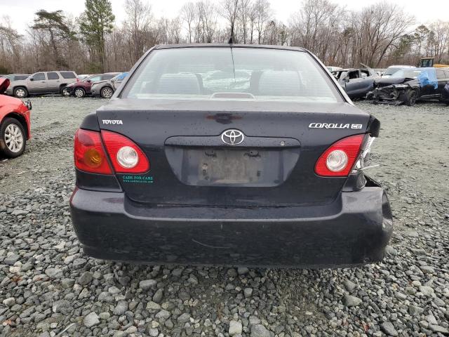 1NXBR32E13Z018511 - 2003 TOYOTA COROLLA CE BLACK photo 6