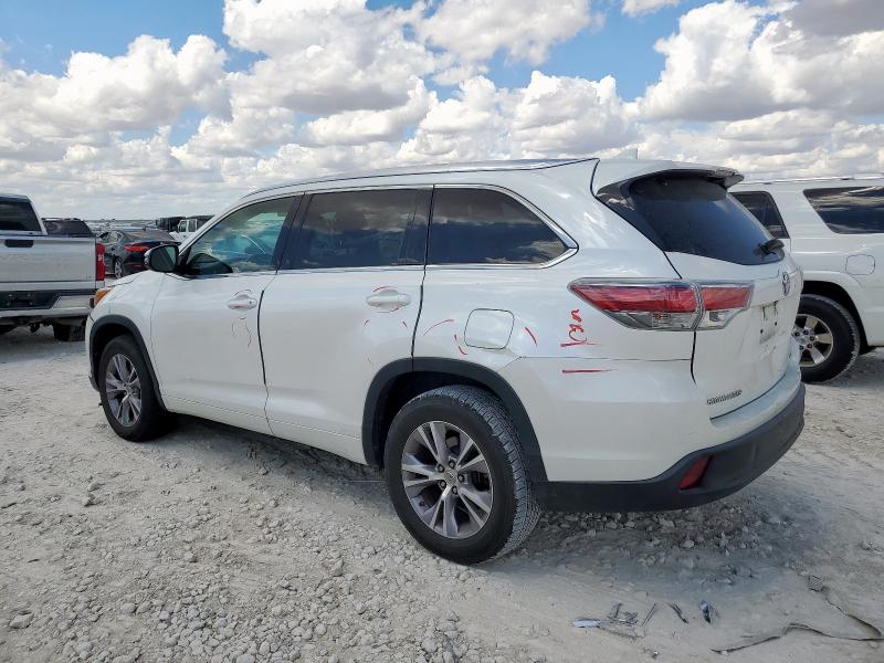 5TDKKRFH2FS113202 - 2015 TOYOTA HIGHLANDER XLE 白色 照片 2