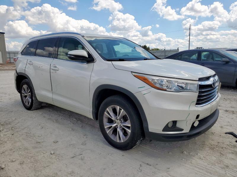 5TDKKRFH2FS113202 - 2015 TOYOTA HIGHLANDER XLE 白色 照片 4