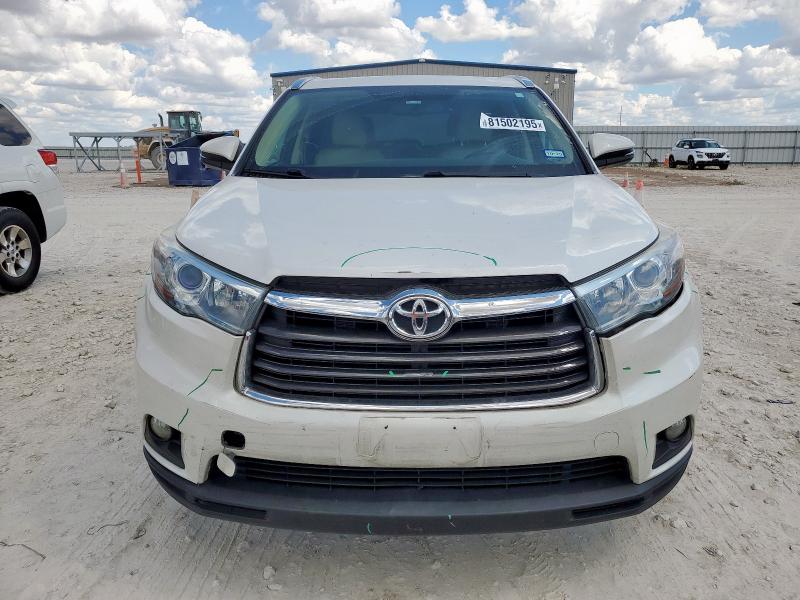 5TDKKRFH2FS113202 - 2015 TOYOTA HIGHLANDER XLE 白色 照片 5